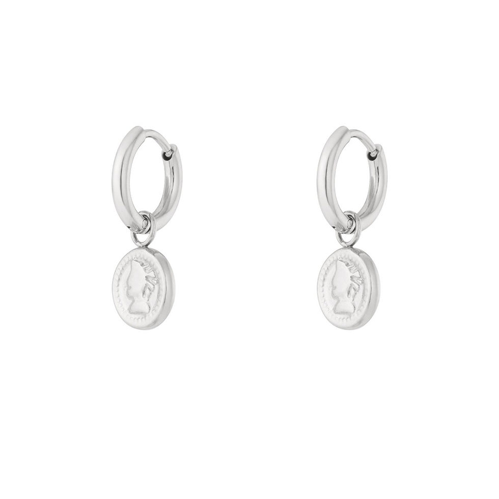 Muse Munt Oorringetjes van Stainless Steel | Goud & Zilver – Mijn Juweeltjes