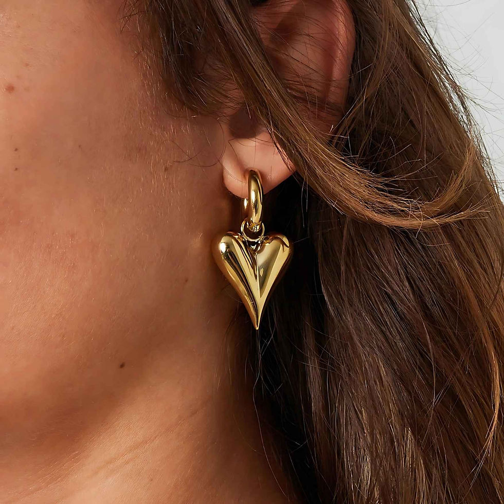 Hart Oorringen van Stainless Steel | Goud & Zilver – Mijn Juweeltjes