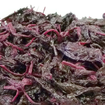 サムネイル： 海の精：有機もみしそ 300g（アク抜き済）