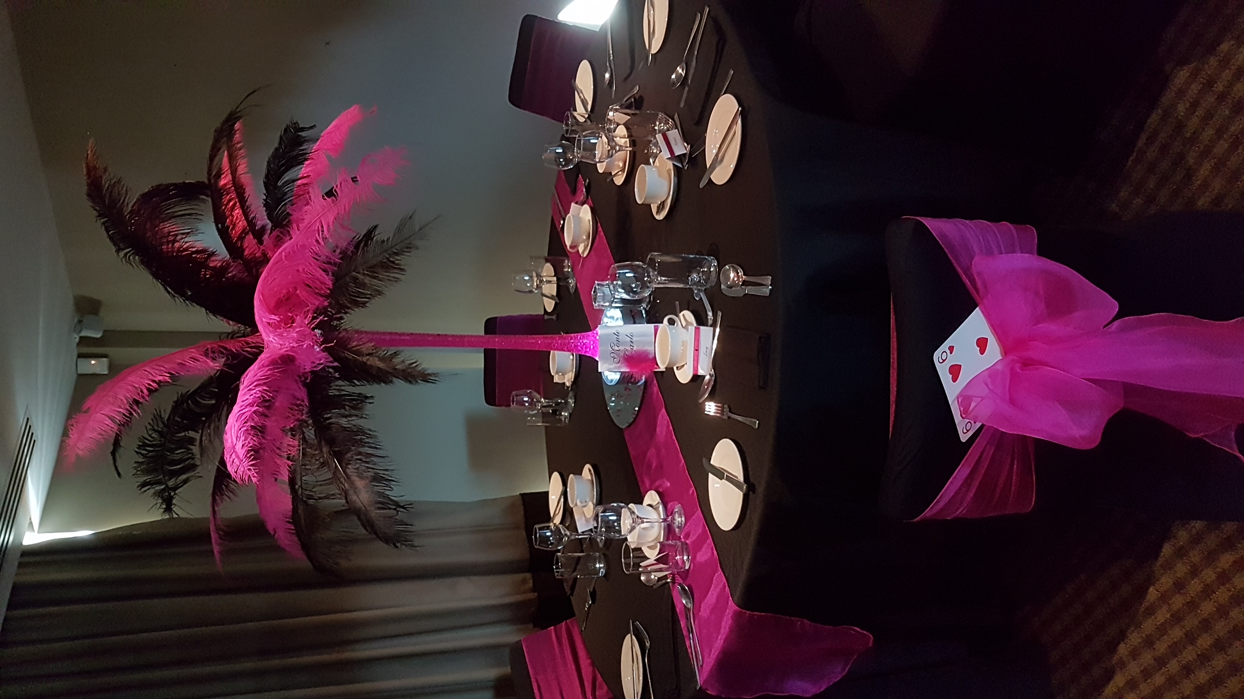 Ostrich Feather Centrepiece