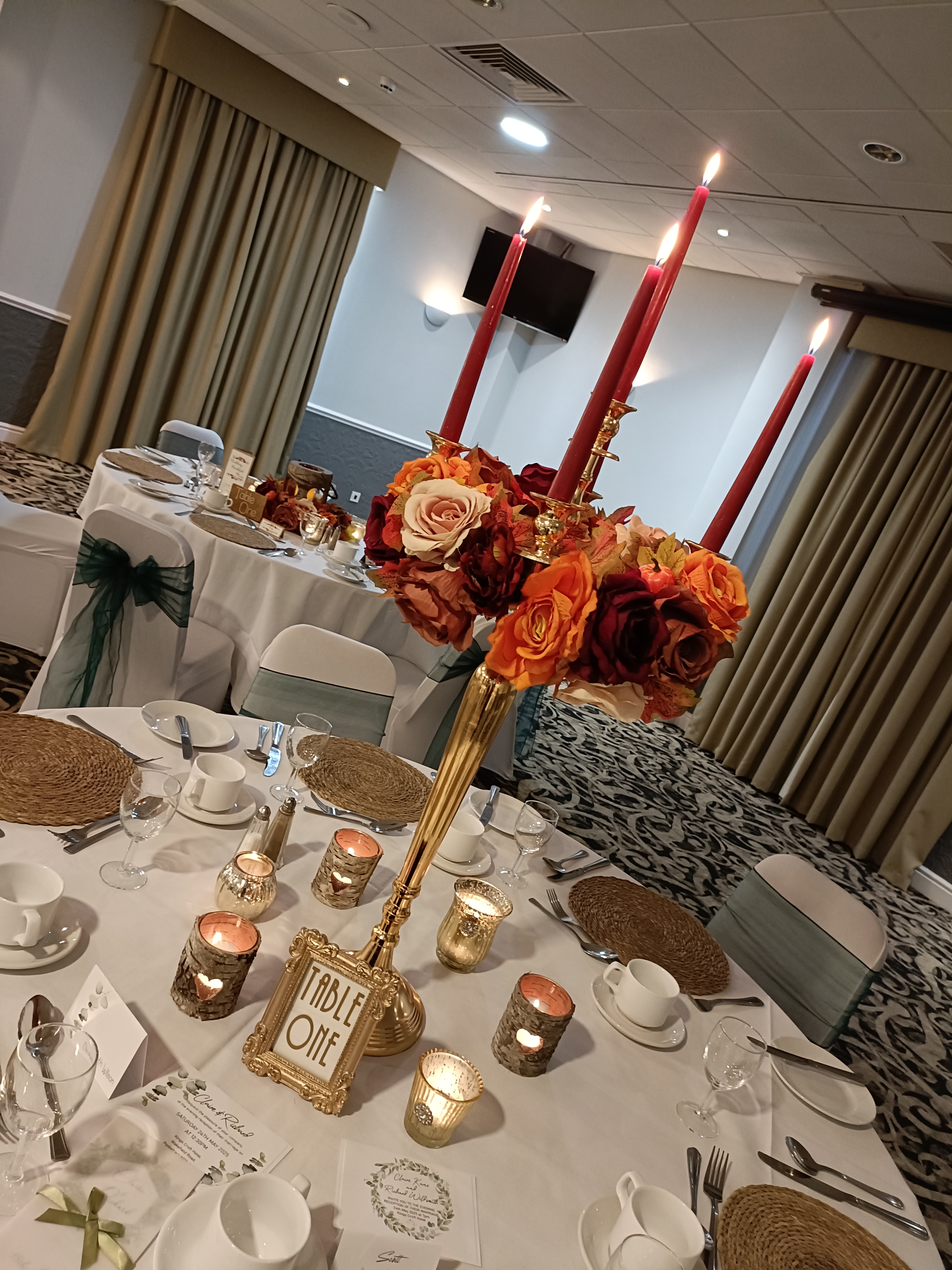 With Artificial Autumn Wreaths