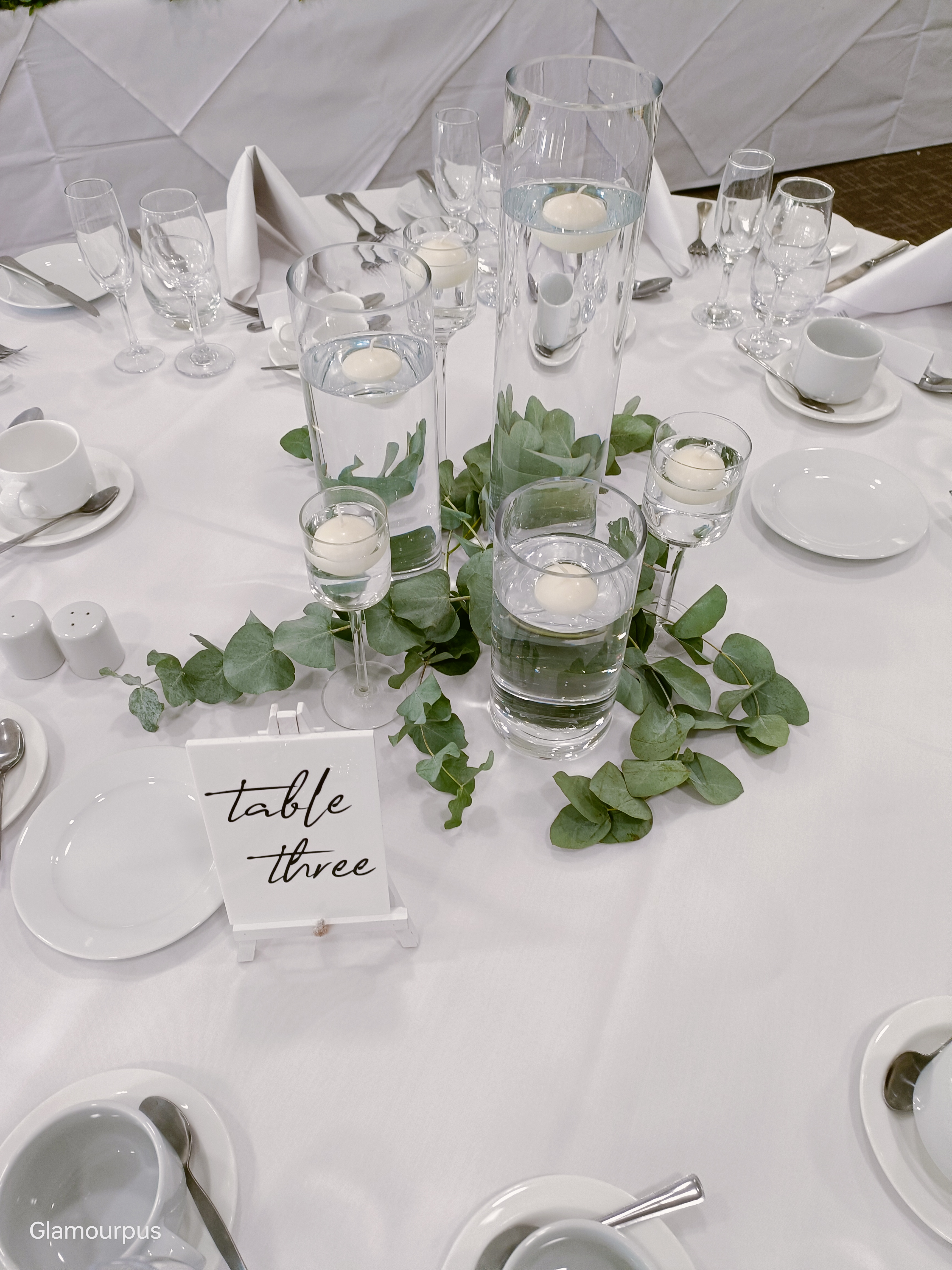 With Fresh Eucalyptus Sprigs