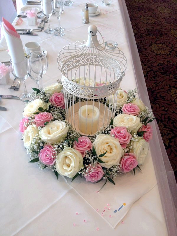 With Fresh Ivory & Pink Florals