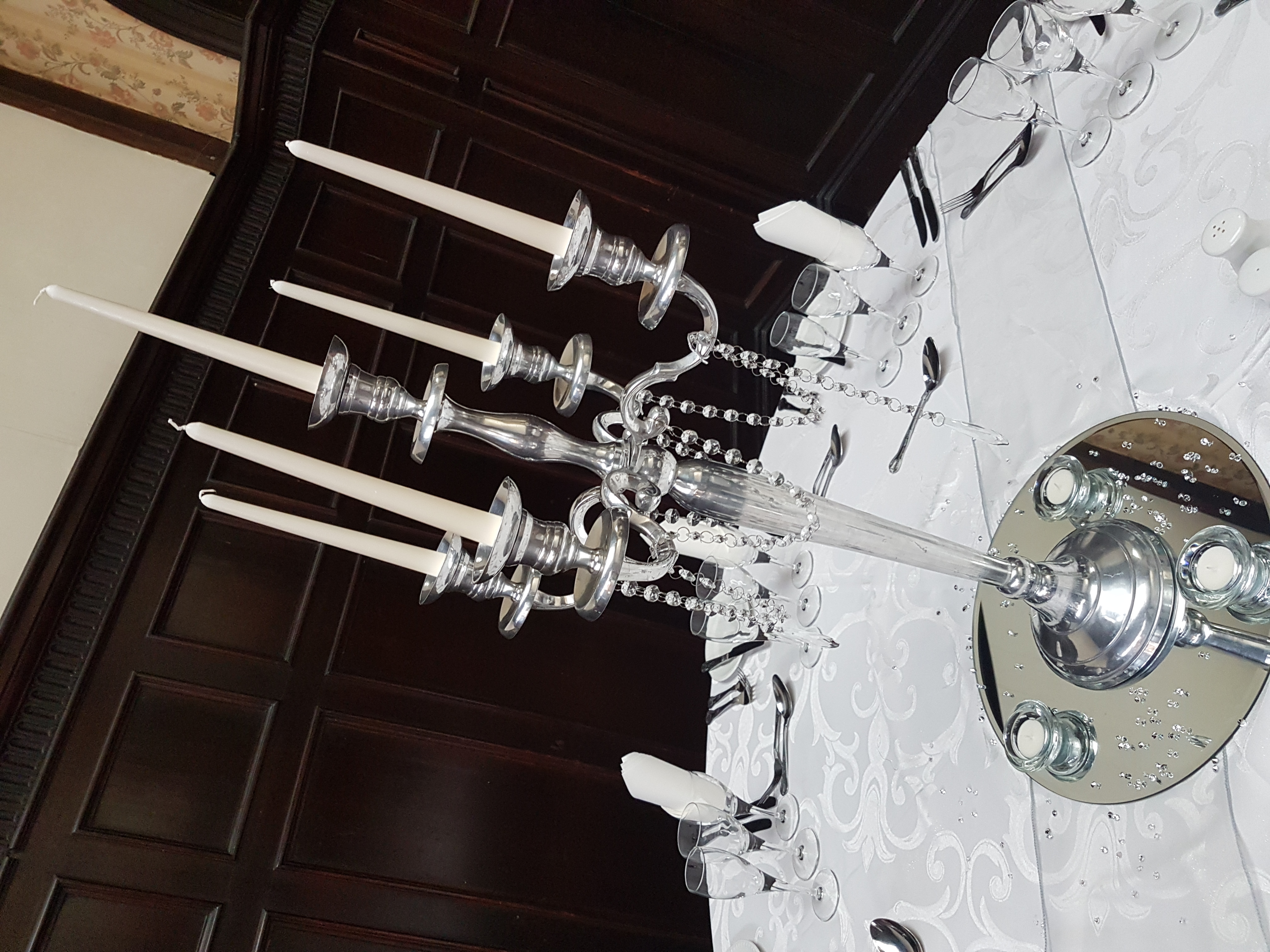 With Diamante Garlands