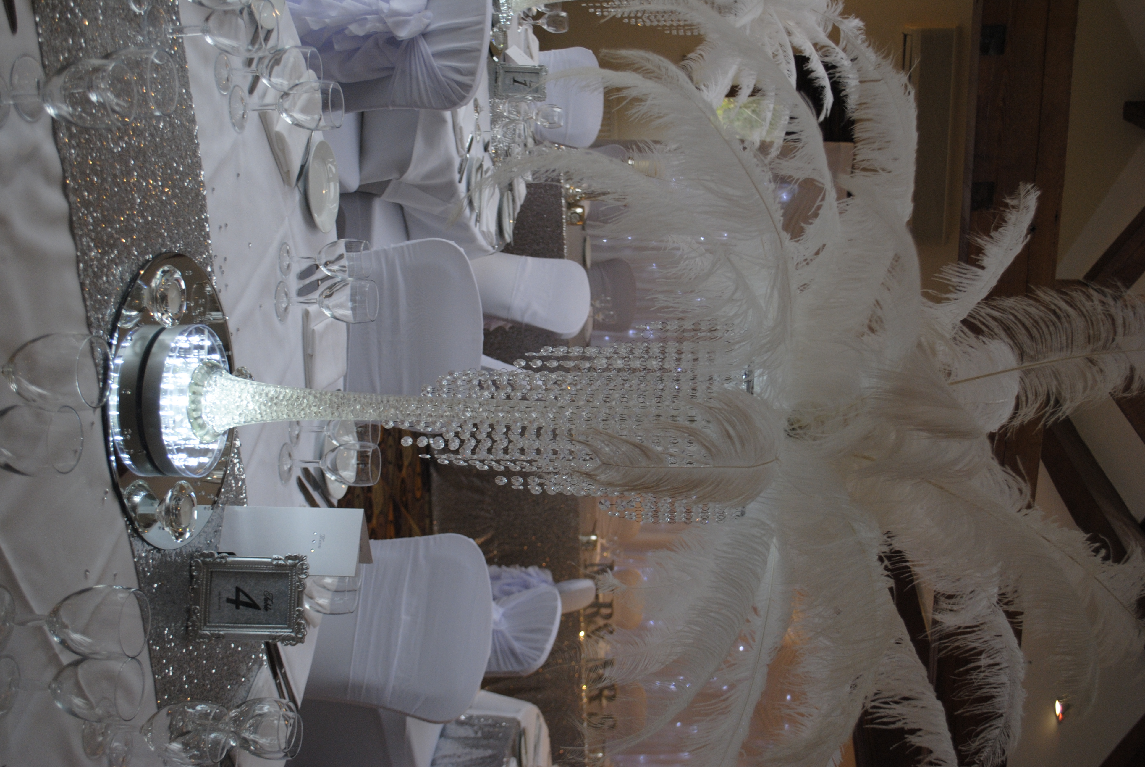 Ostrich Feather Centrepiece