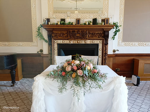 Fresh Ivory, Coral, Pink & Greenery Long & Low