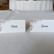 Lilac Rose Name Cards
