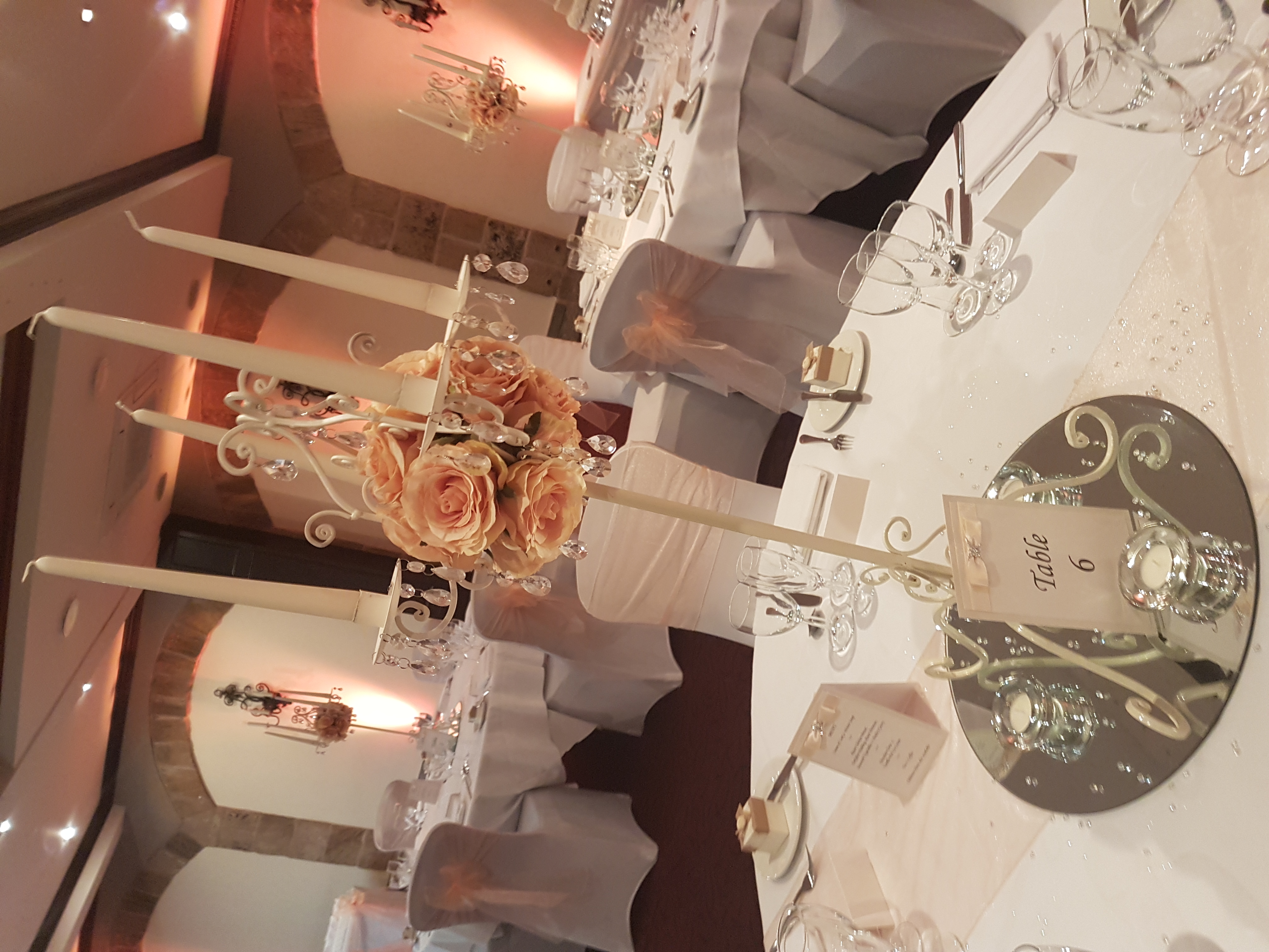 Tall Ivory Candelabra