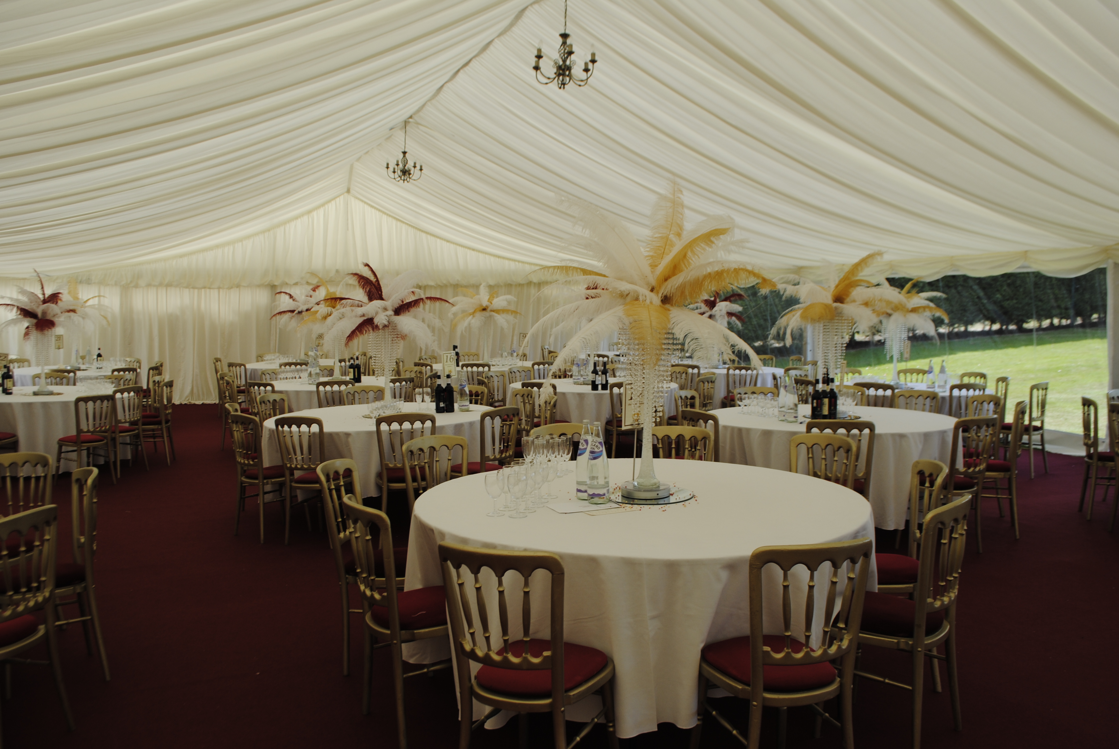 Ostrich Feather Centrepiece