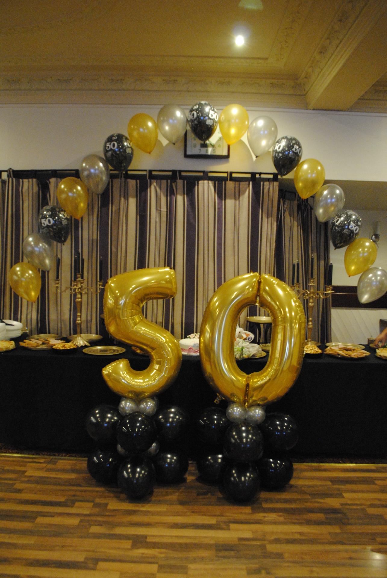 Gold Foil Number Balloon 50