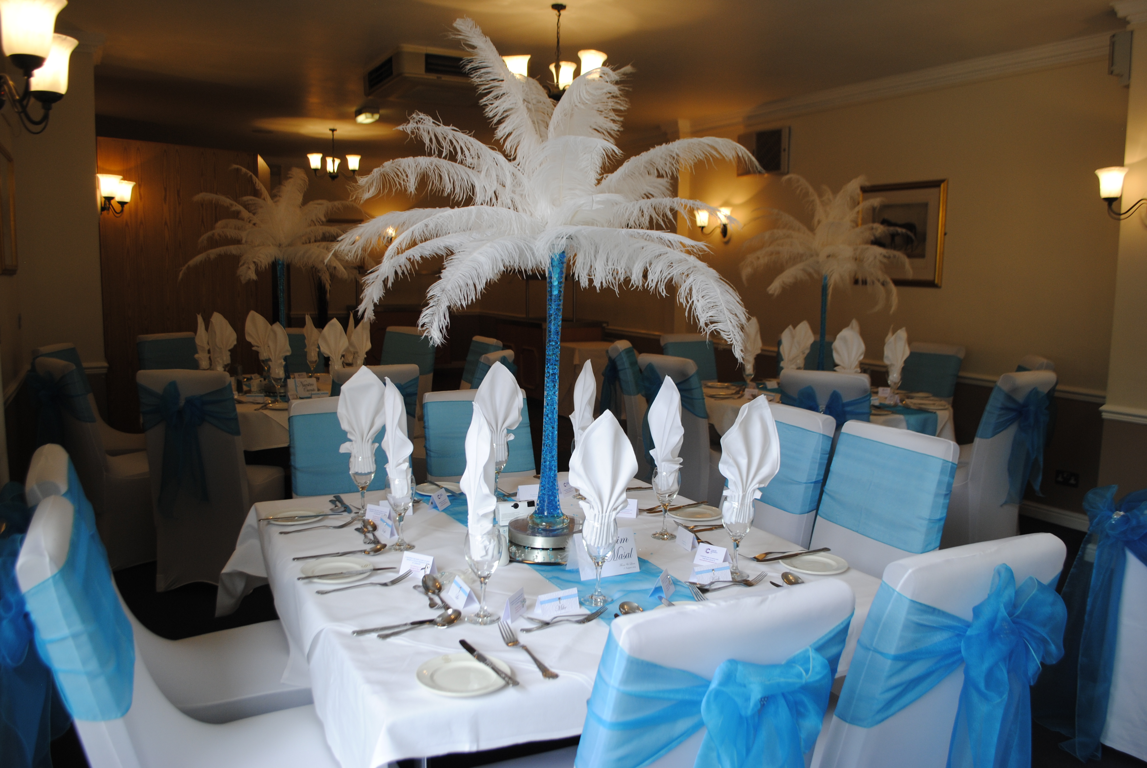Ostrich Feather Centrepiece