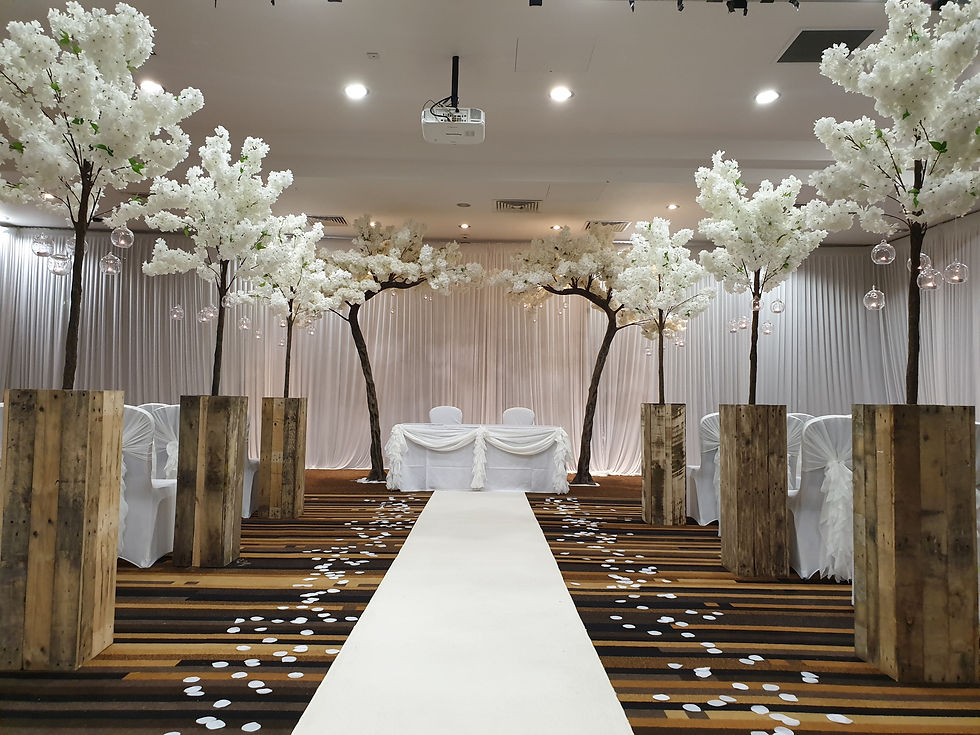 IVORY CANOPY BLOSSOM TREES