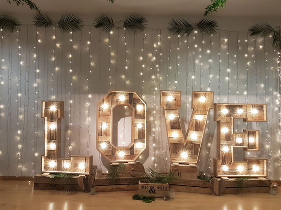 Warm White Fairy Light Curtain 6m