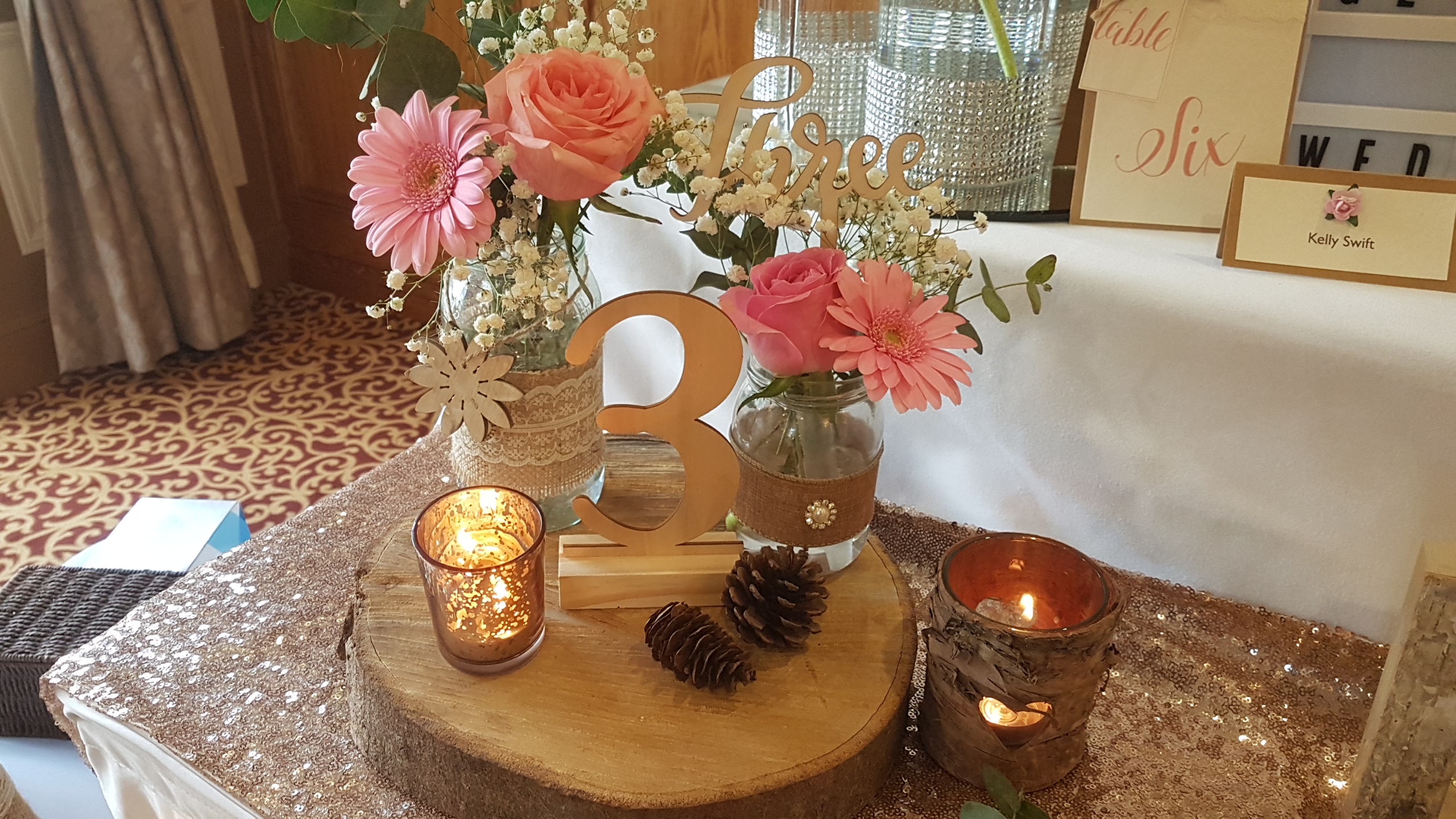 With Fresh Pink Roses, Gerbera & Gyp