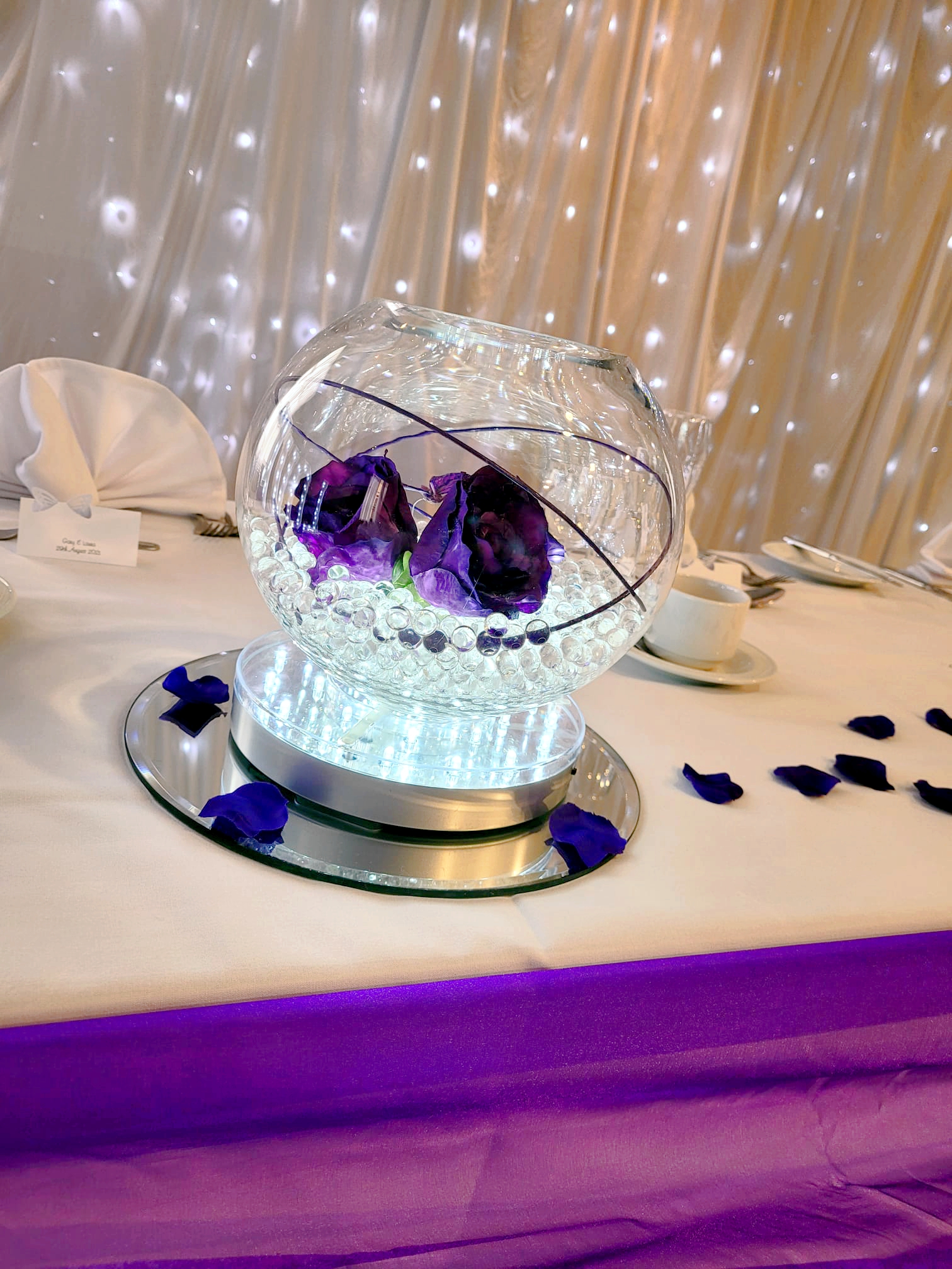 With Artificial Cadbury Roses