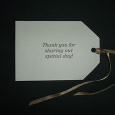 Destination Wedding Thank You Tags