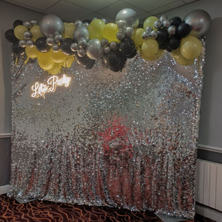 Silver Sequin Backdrop
