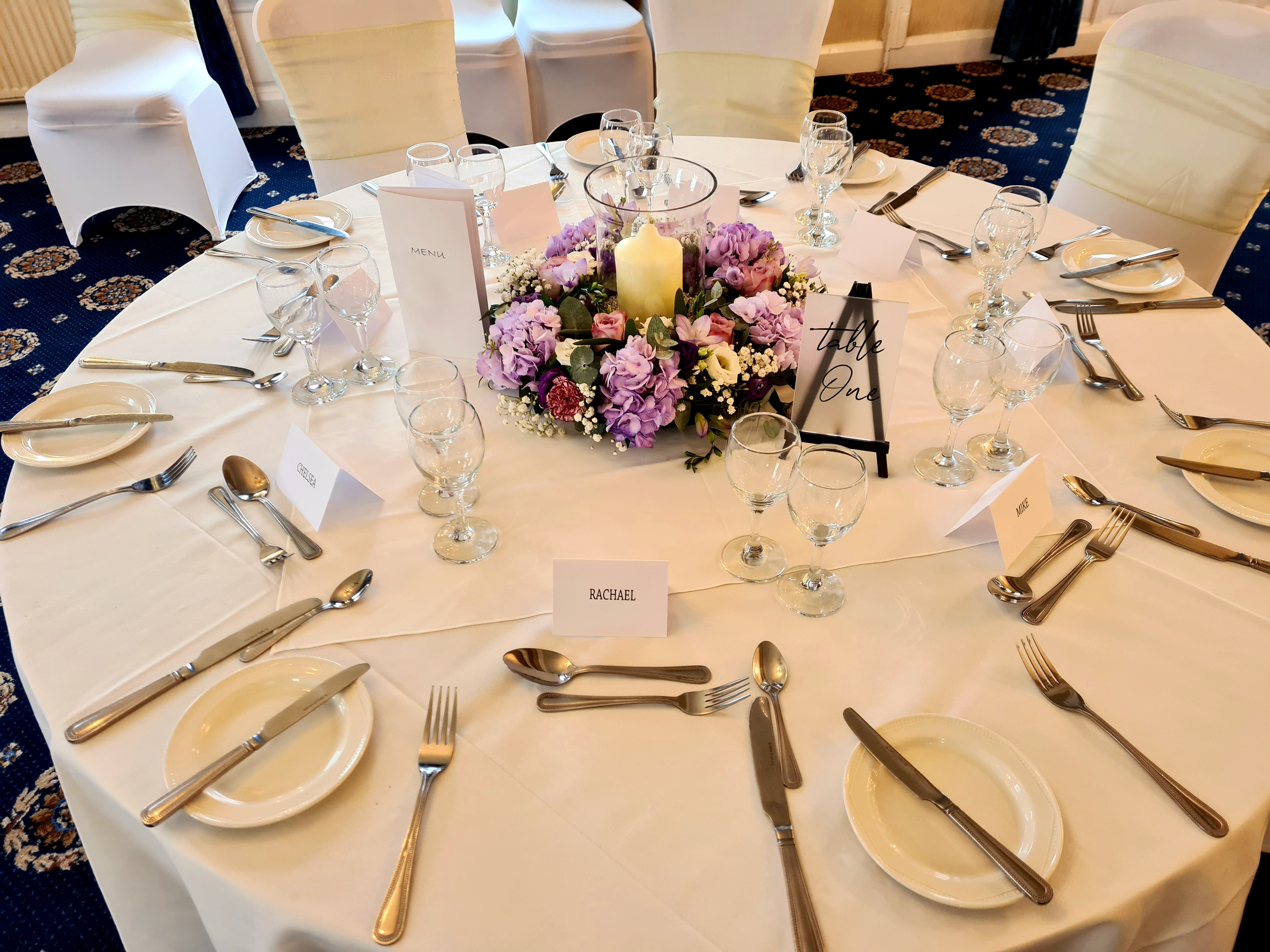 With Fresh Lilac & Ivory Florals