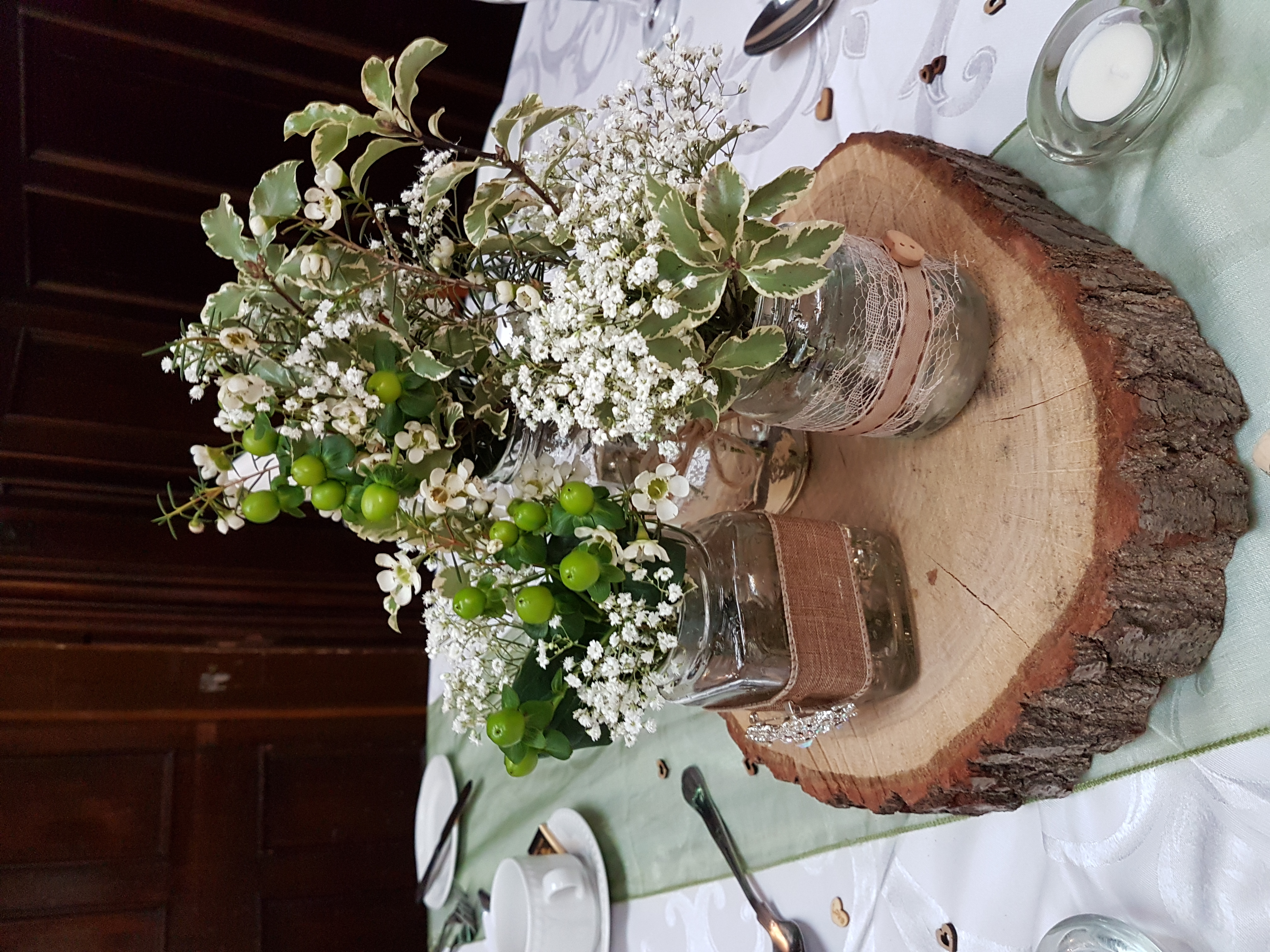 With Fresh Hypericum & Gyp