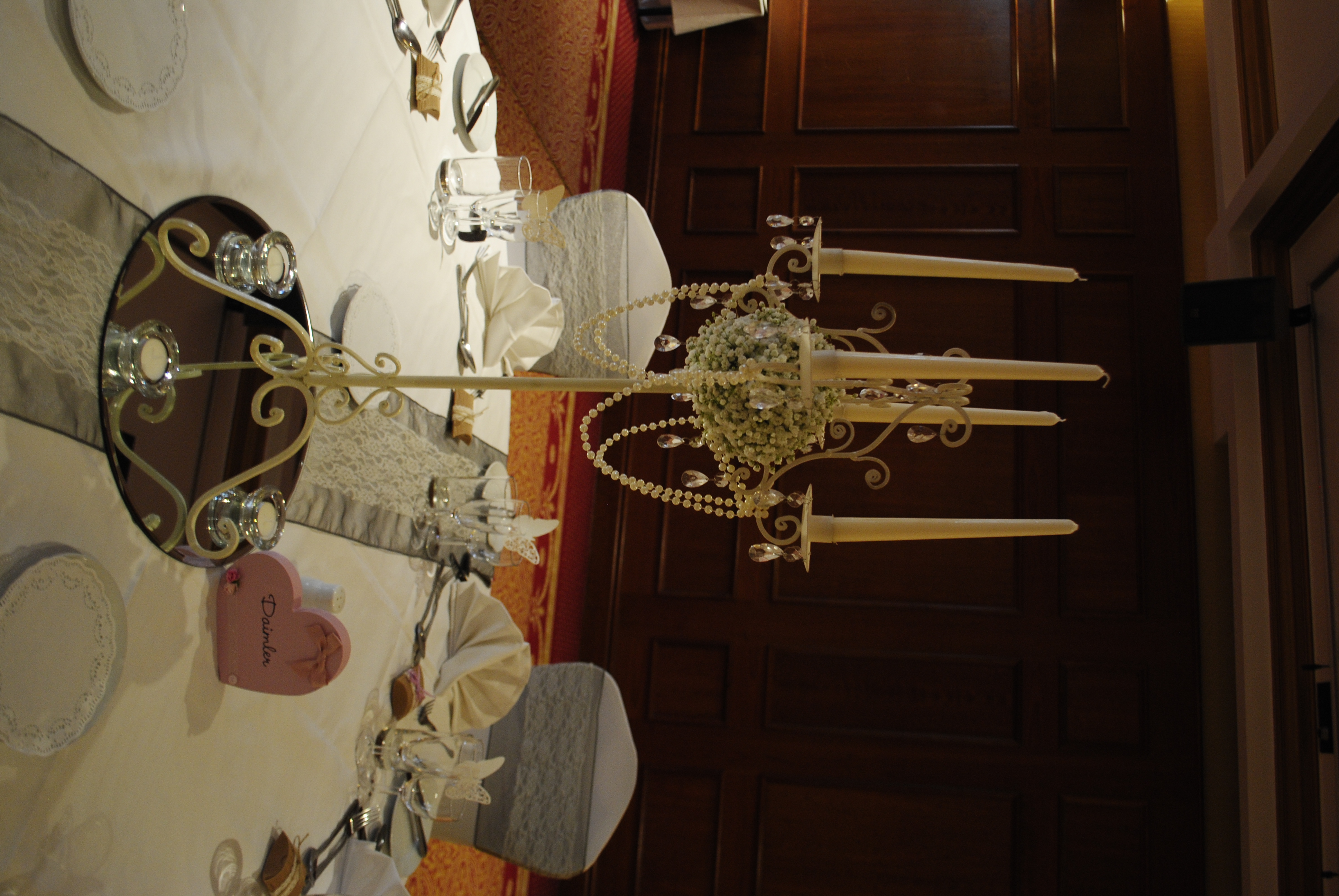 Tall Ivory Candelabra