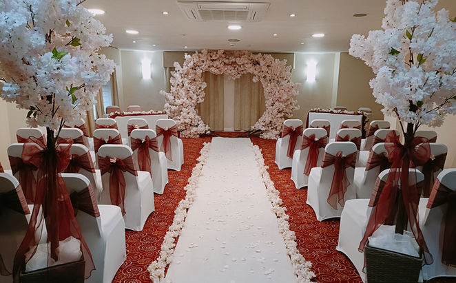 Pink Blossom Heart Arch