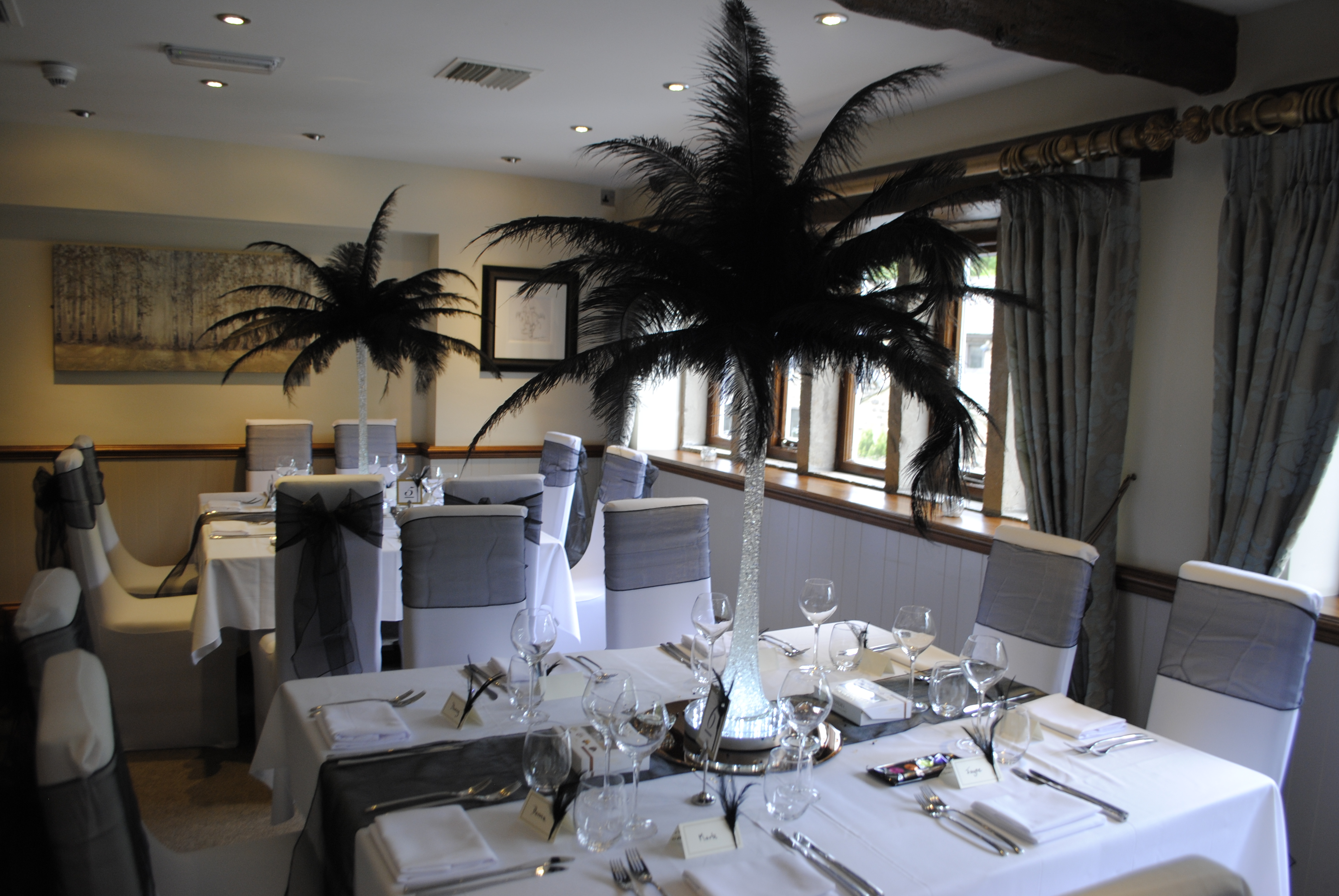 Ostrich Feather Centrepiece