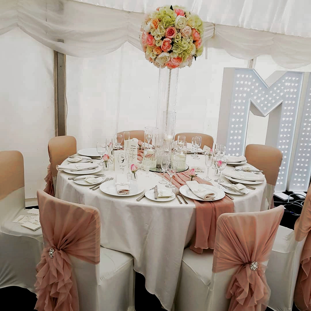 With Artificial Ivory & Pink Flower Bomb