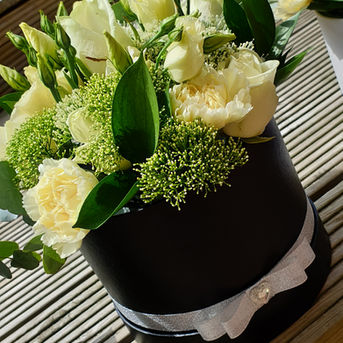 Fresh Hatbox Flowers