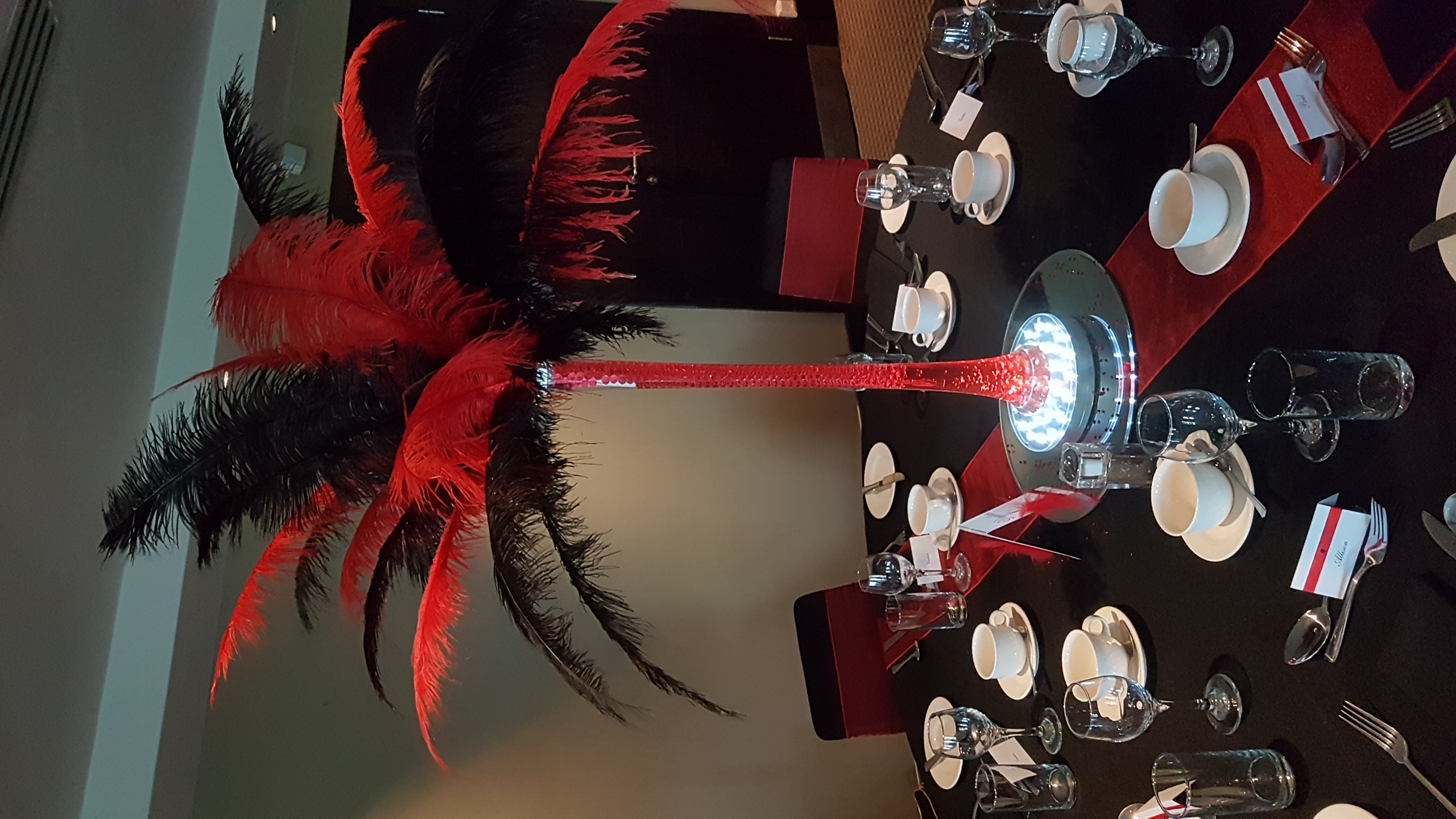 Ostrich Feather Centrepiece