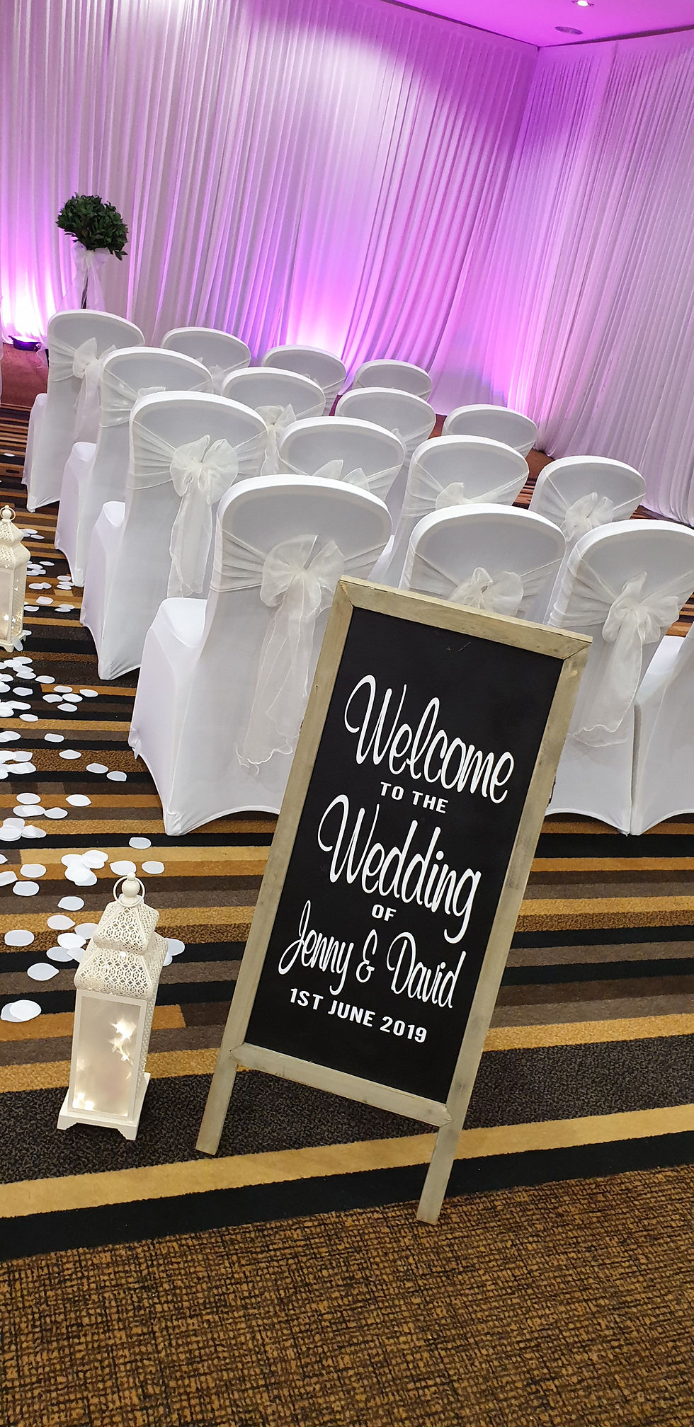 A Frame Chalkboard Welcome Sign