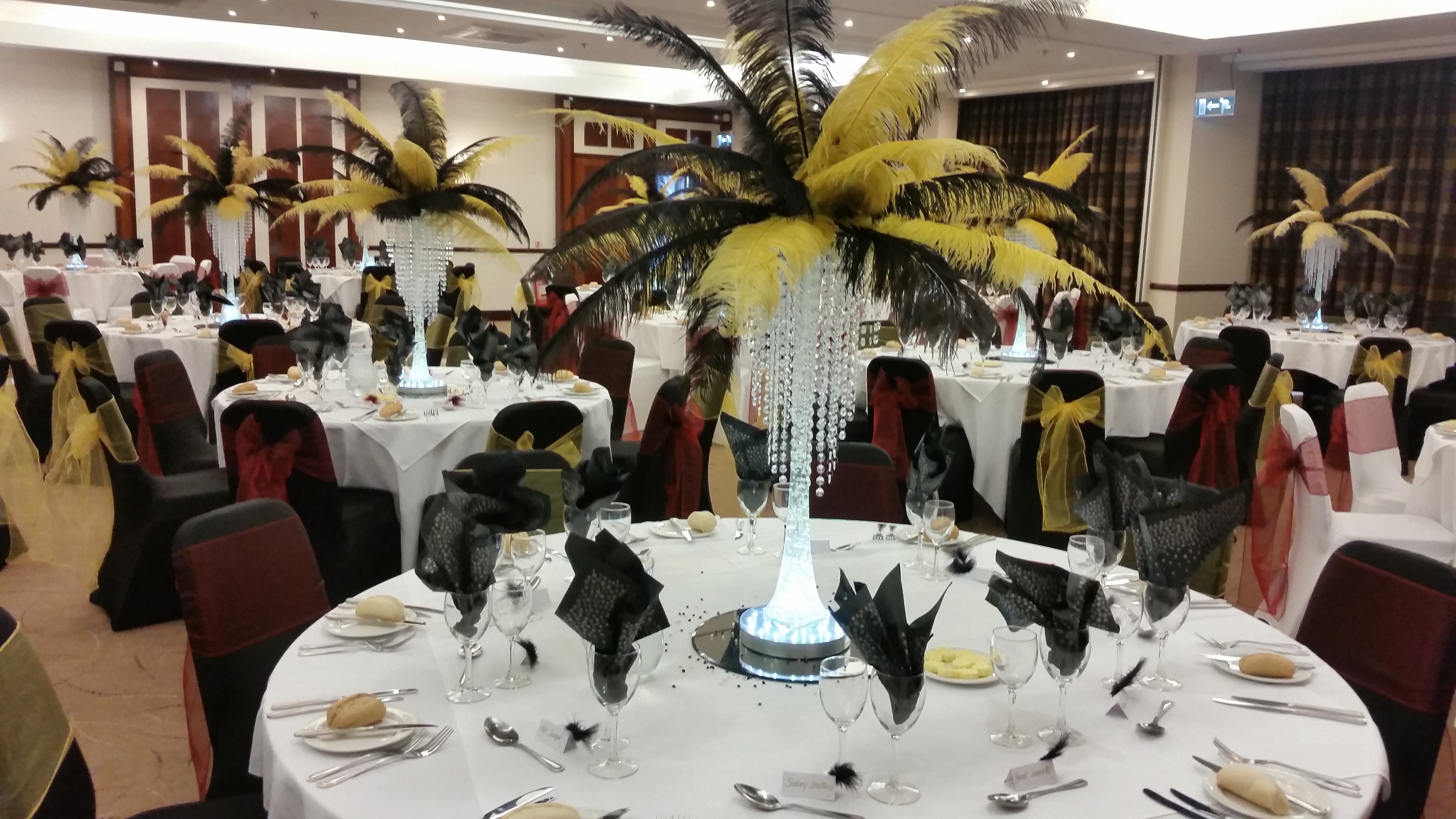 Ostrich Feather Centrepiece