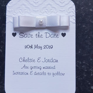 Dior Bow Save The Date