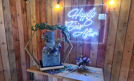 "Happily Ever After" Ice White Neon Sign