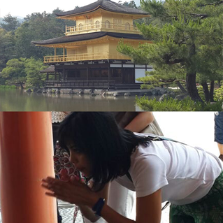 Kinkakuji Temple, sebuah kuil yang berlapis emas