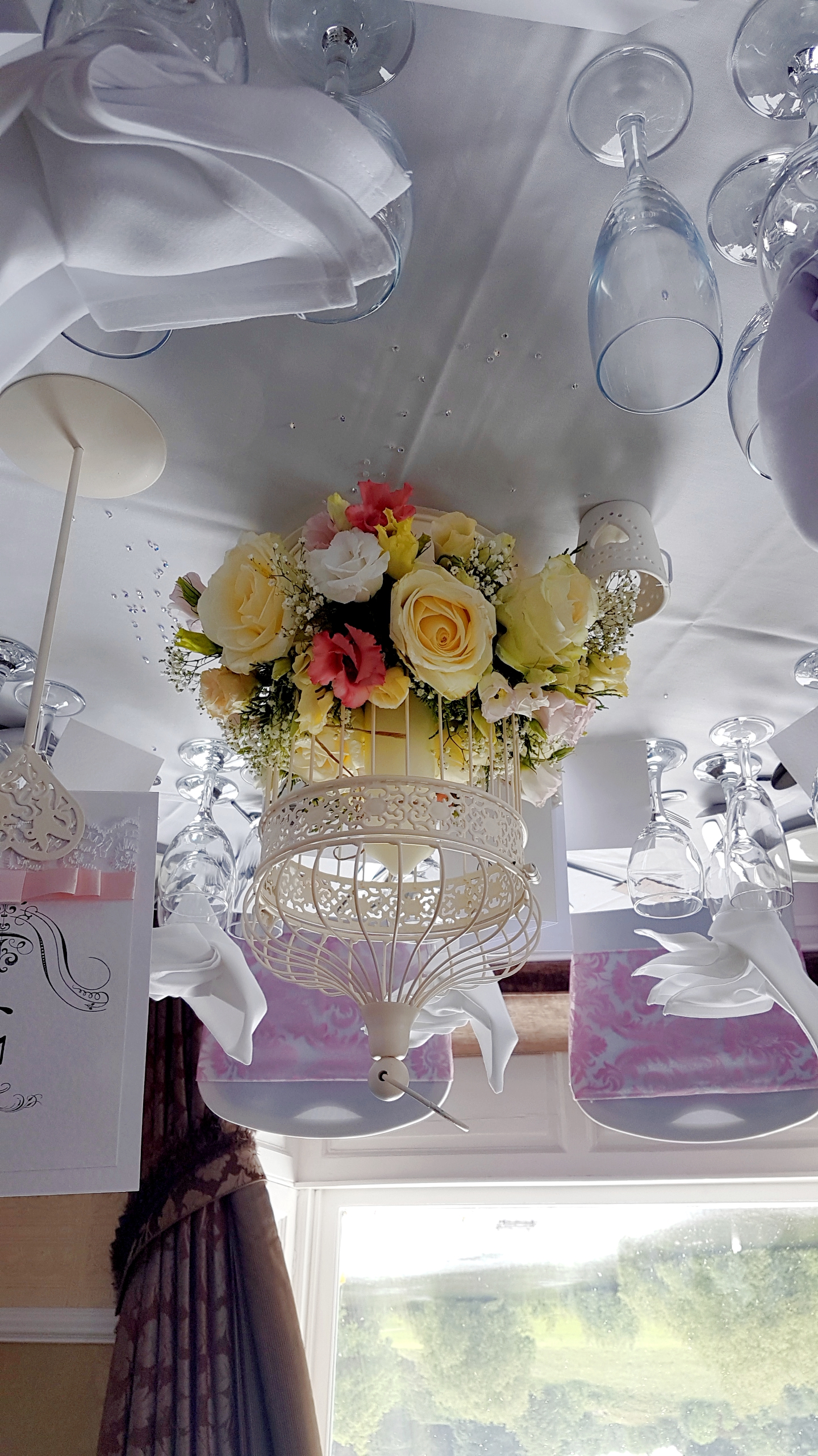 With Fresh Ivory & Pink Florals