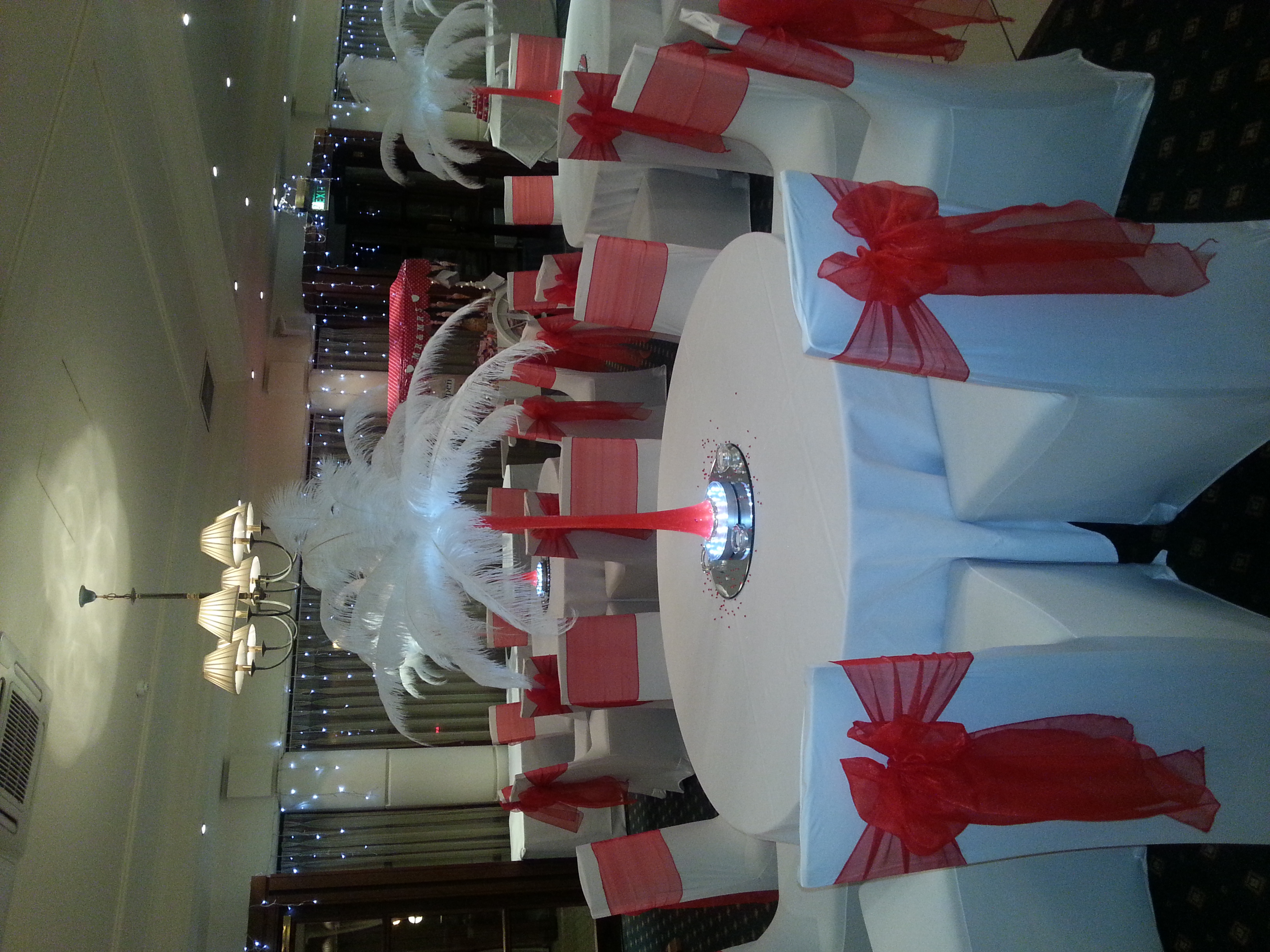 Ostrich Feather Centrepiece