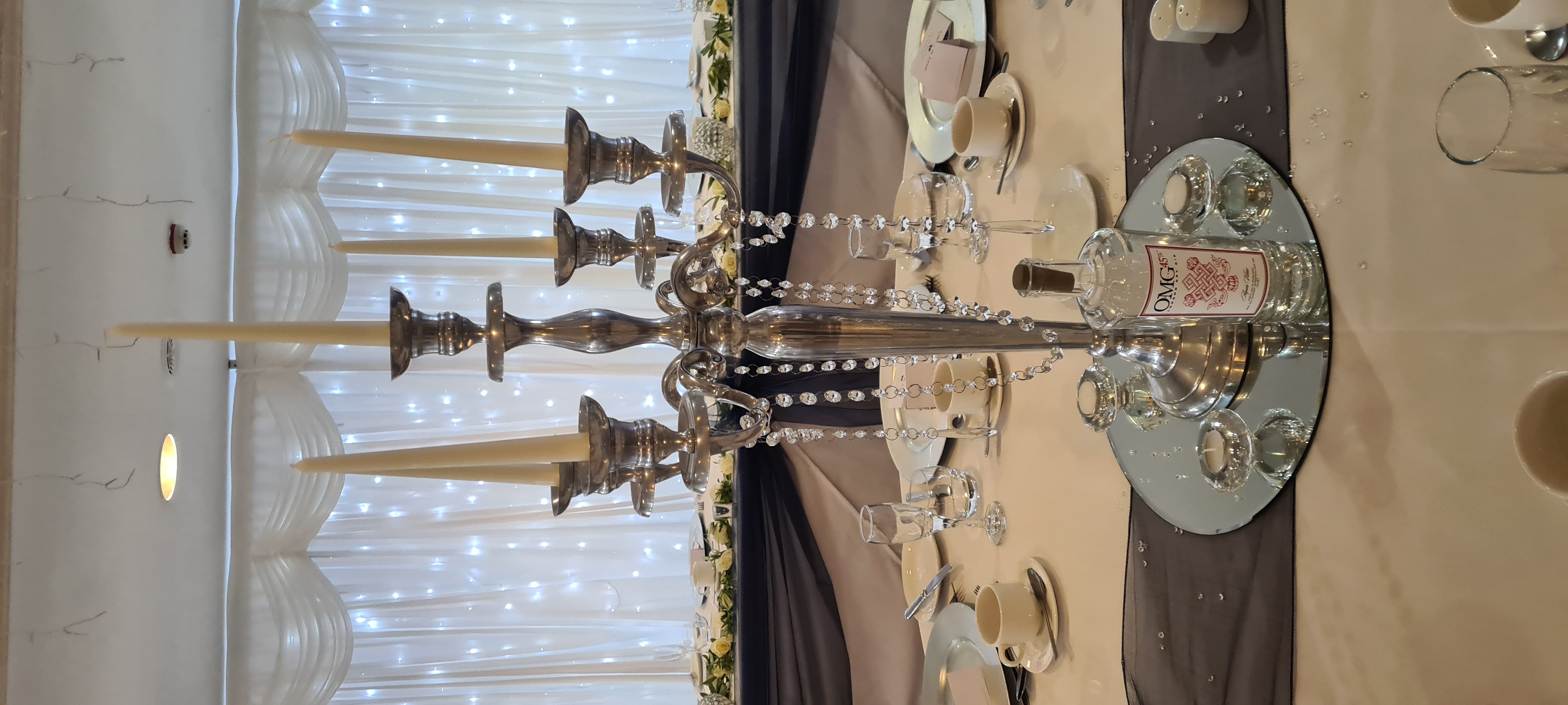 With Diamante Garlands