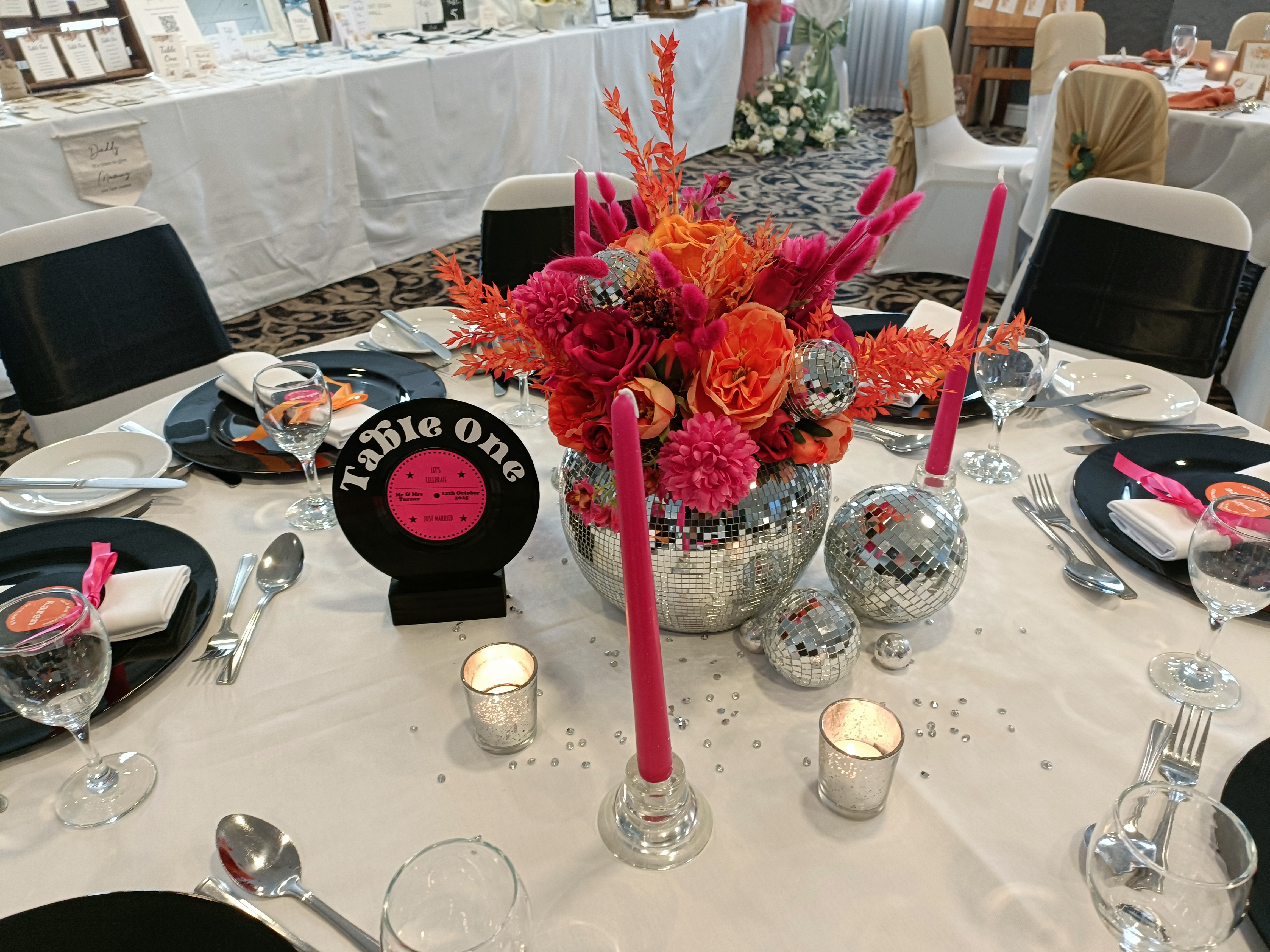 With Pink & Orange Florals