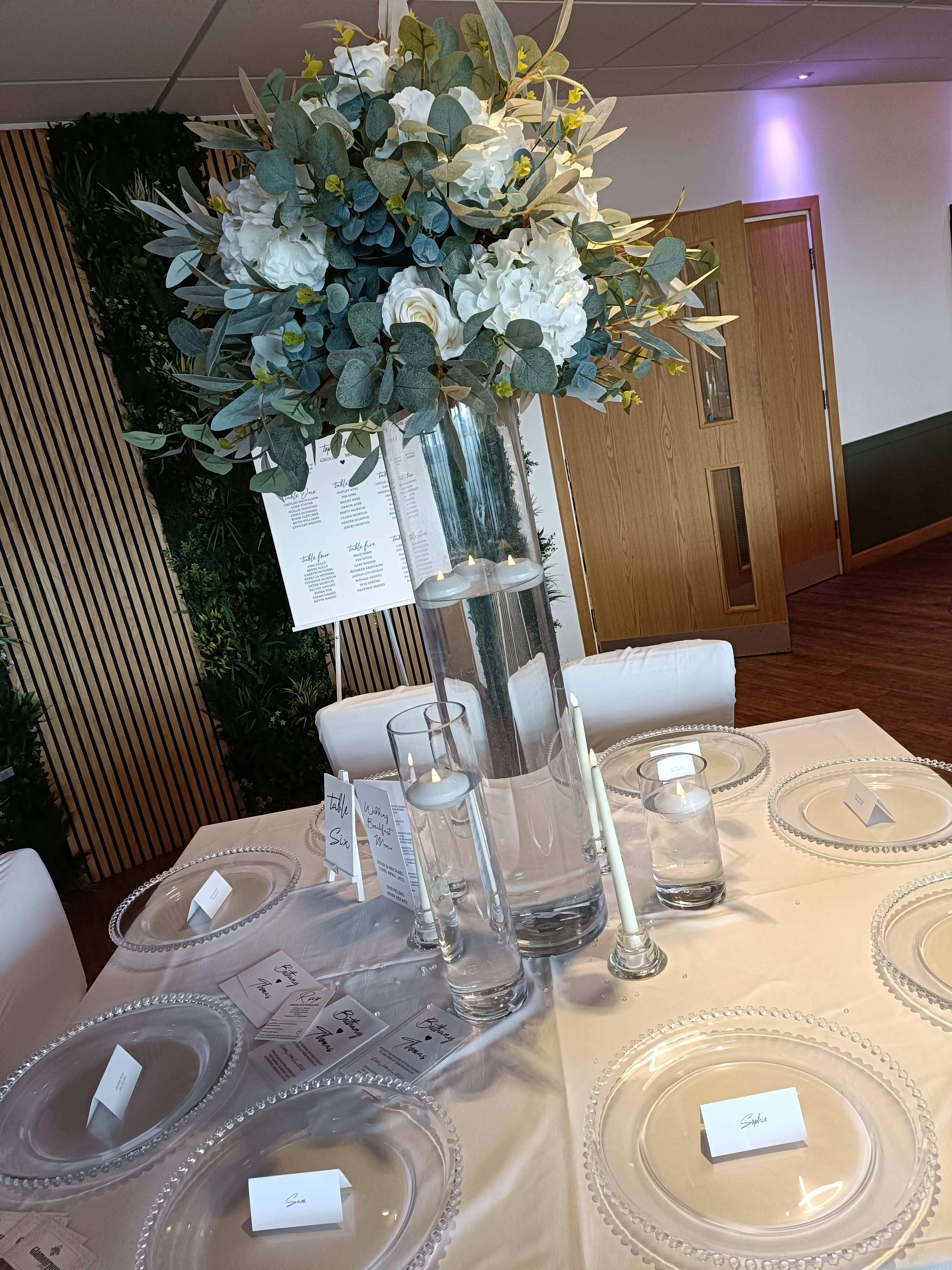 With Artificial Ivory & Greenery Flower Bomb