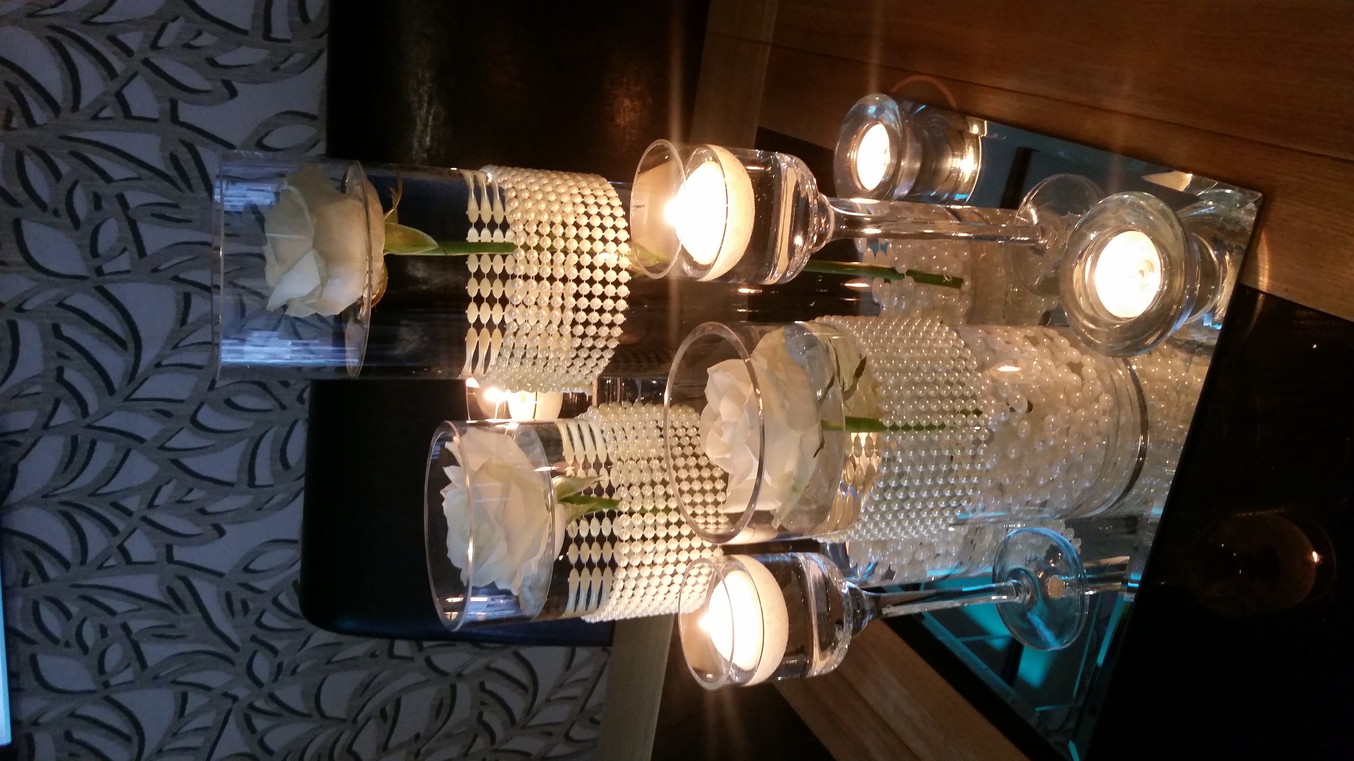 Trio of cylinder vases