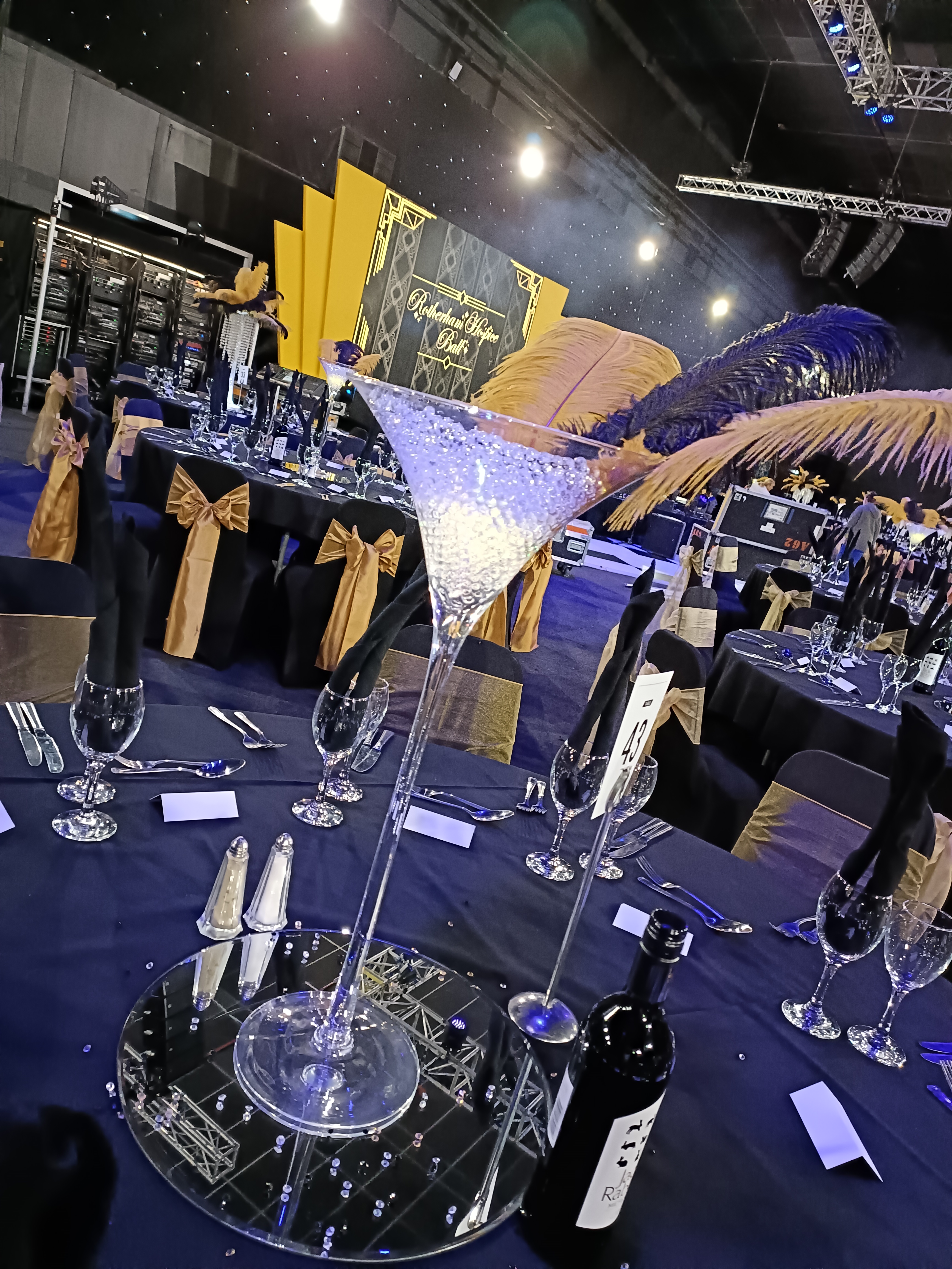 With Ostrich Feathers