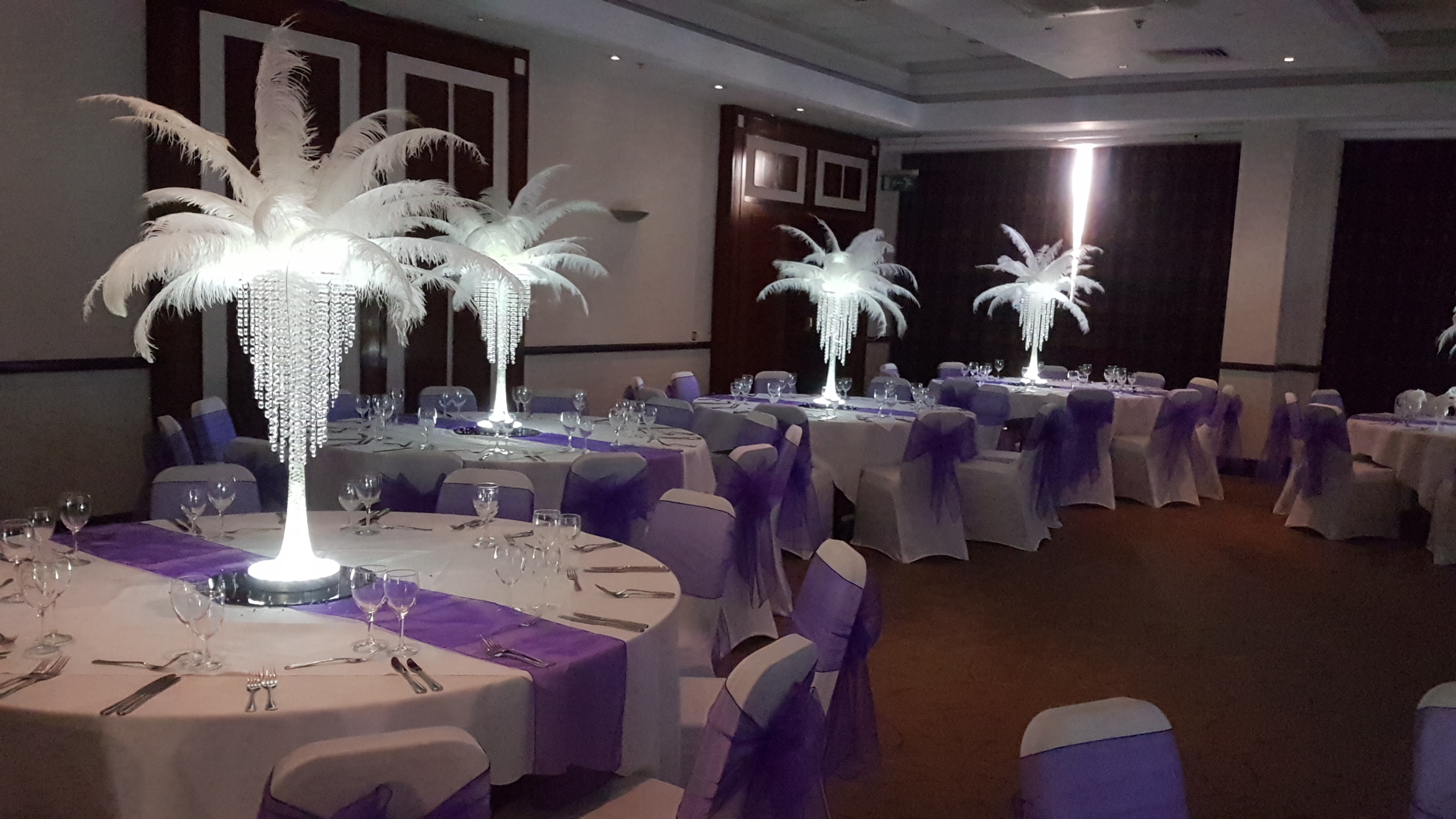 Ostrich Feather Centrepiece