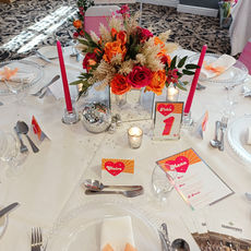 Disco Table Number, Menu & Name Cards