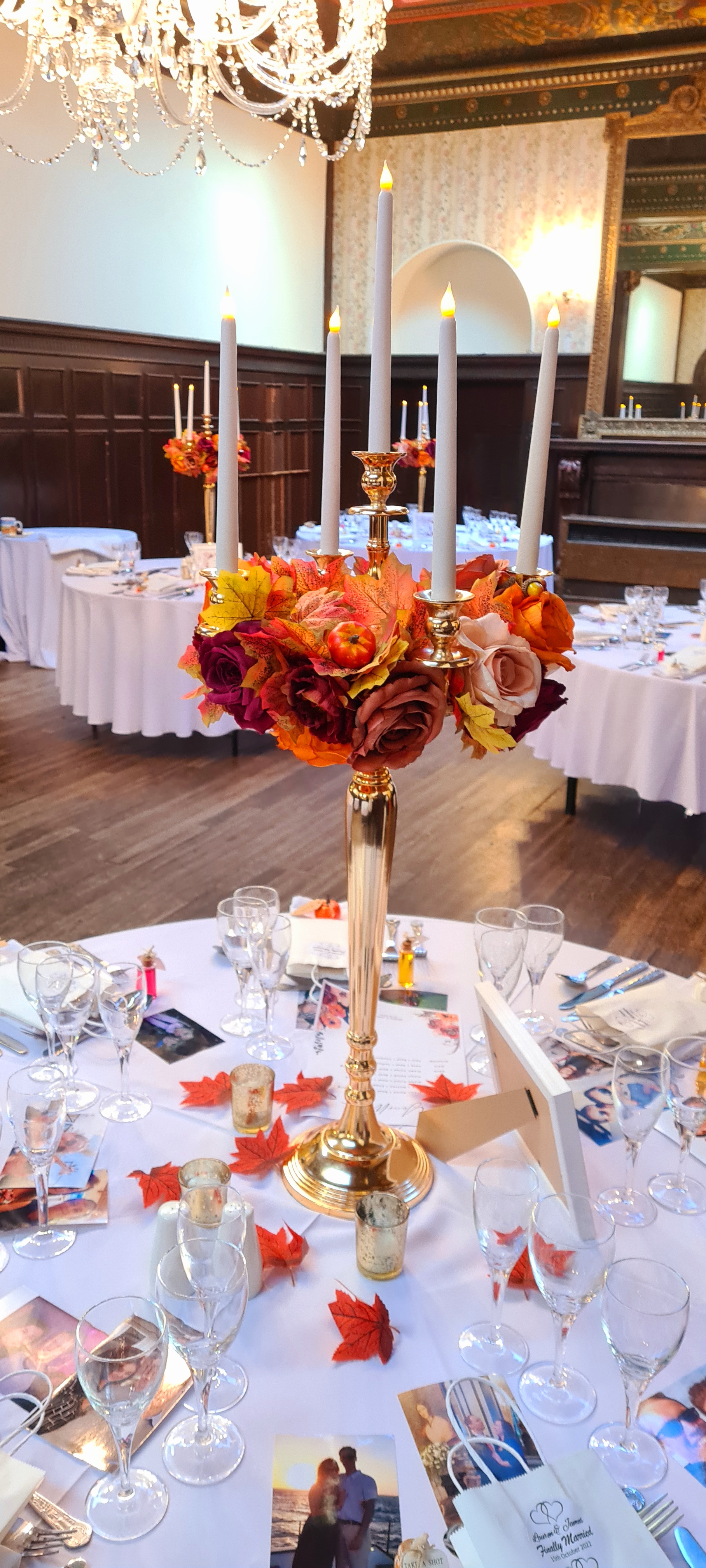 With Artificial Autumn Wreaths