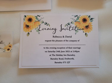 A6 Landscape Double Mounted Postcard Invitation