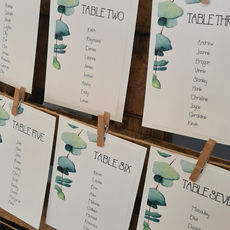 Eucalyptus Sprig Table Plan