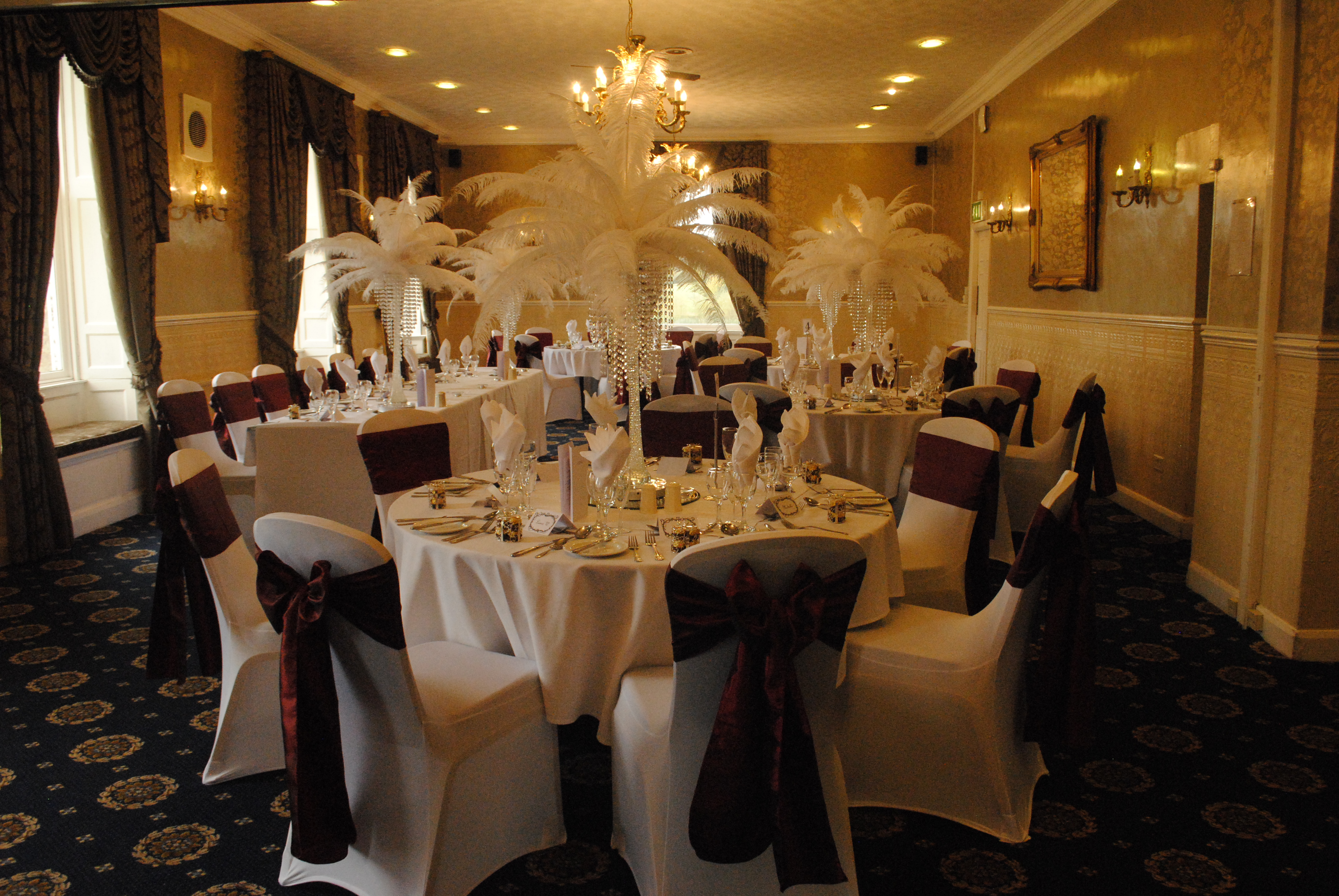 Ostrich Feather Centrepiece