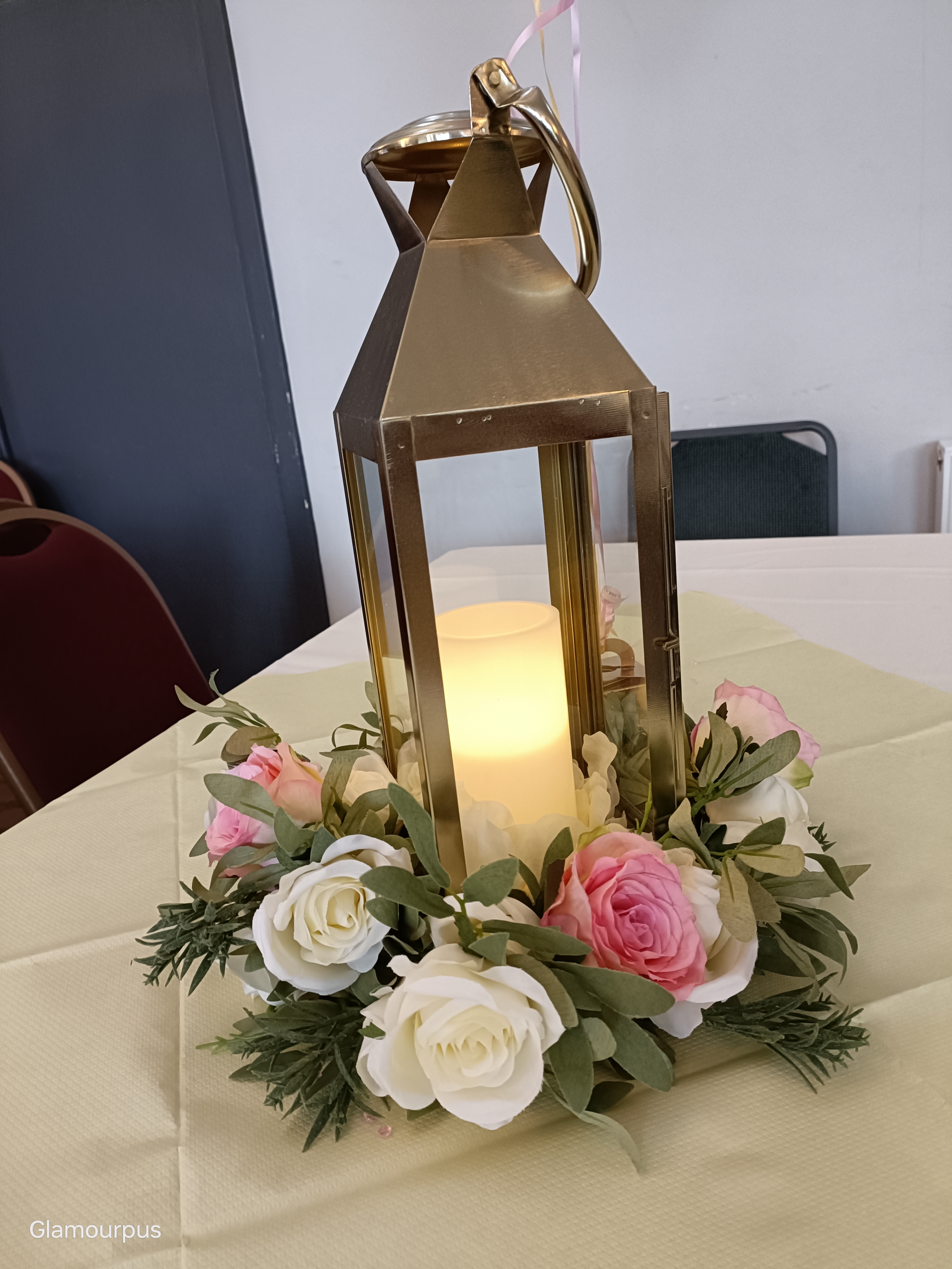 With Artificial Cream & Baby Pink Rose Wreaths