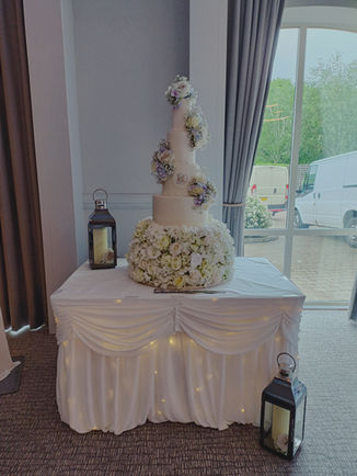 Warm White Small Table Twinkle Skirt