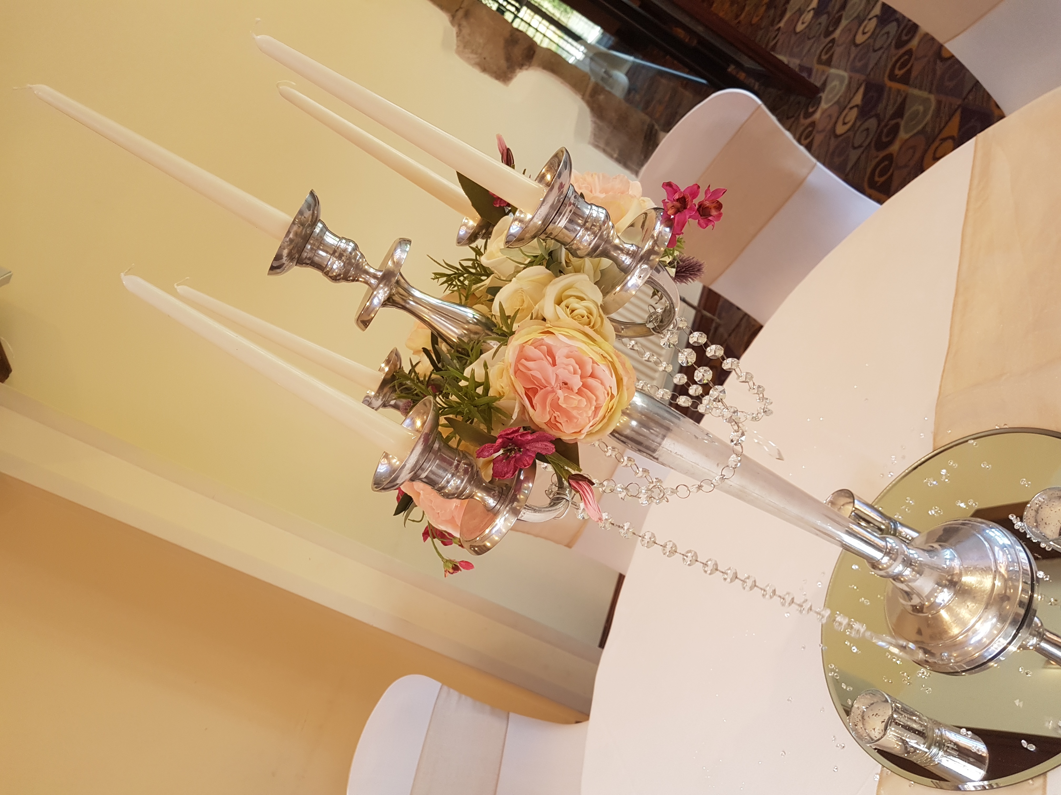 With Mixed Wild Flower Wreaths